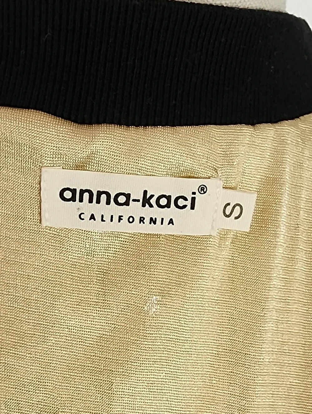 Anna-Kaci Jacket Gold Sequin Bomber Style Sparling Gold Size S - Picture 16 of 17